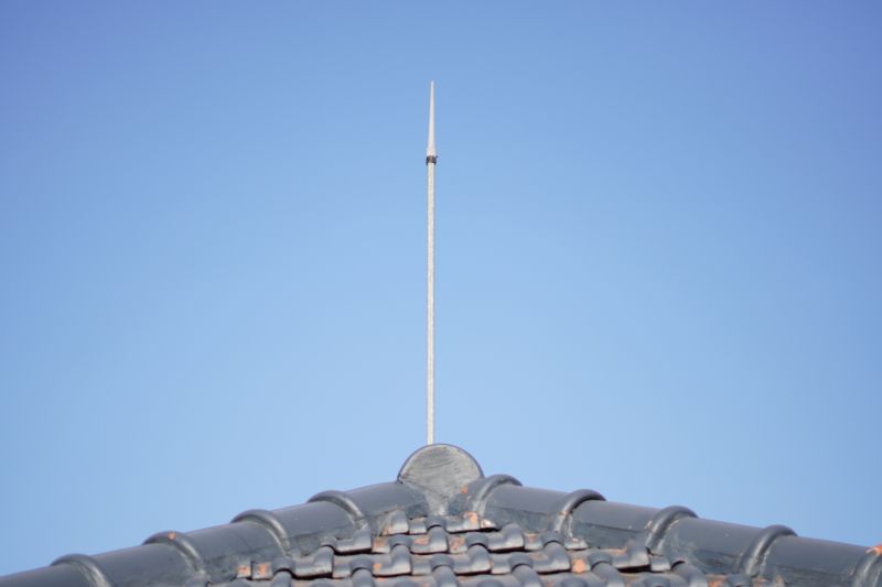 Lightning Rod Installation detail